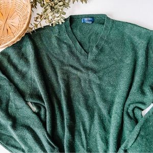 Brooks Brothers | Sweaters | Brooks Brothers 346 Mens Green Vneck Cashmere  Sweater | Poshmark